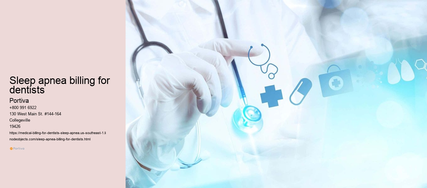sleep apnea billing for dentists